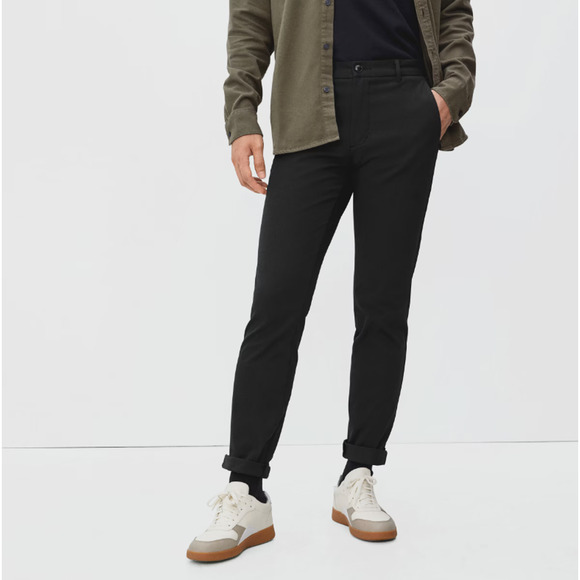 Everlane Mens Uniform The Performance Chino Size 31x32 Black Slim Fit Pants NWT - Picture 1 of 11